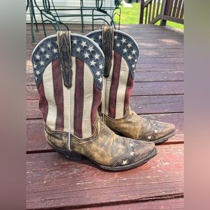 Dan Post Ladies Liberty Flag Western Boot DP3586 Size 8